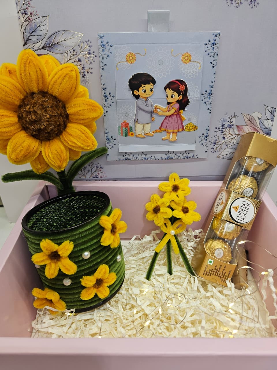 Sunflower Rakhi Hamper 1